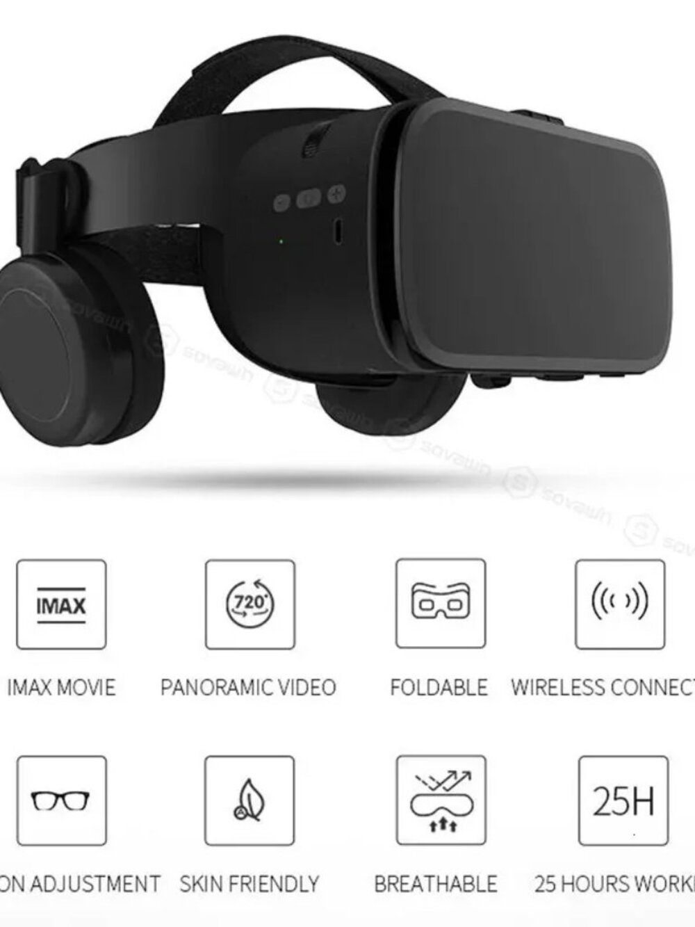 BOBOVR Z6 Wireless Foldable VR Headset Black- NEW N BOX